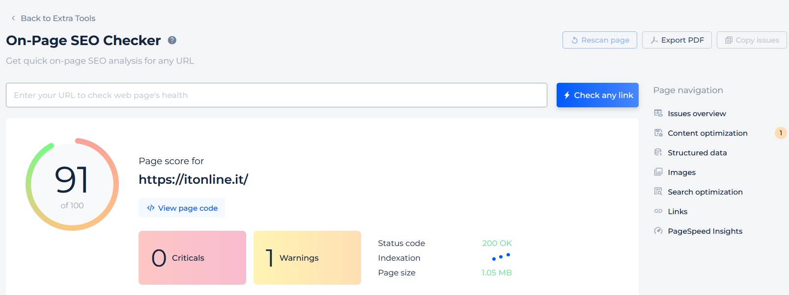 sitechecker test